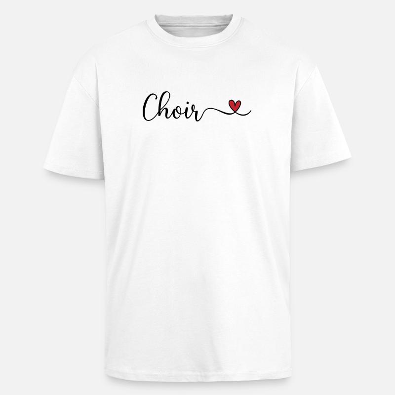 Chor - Oversized Heavyweight Unisex T-Shirt - Weiß