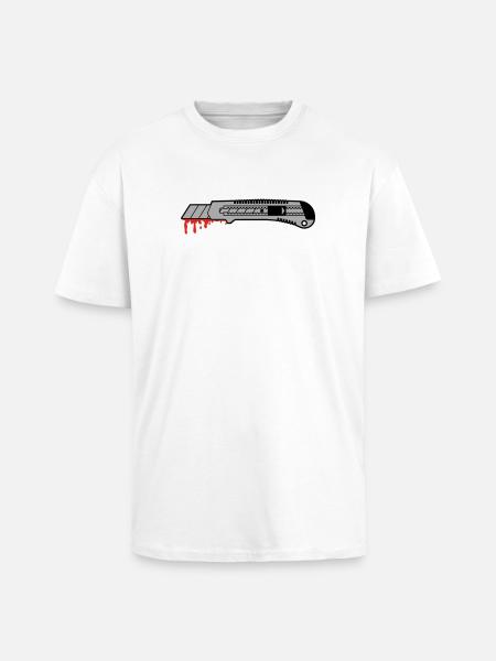 cutter - Oversized Heavyweight Unisex T-Shirt - Weiß