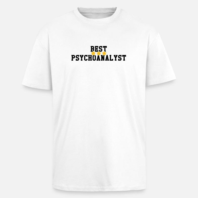Psychoanalysis Psychoanalytiker Psychanalyse - Unisex Oversized Heavyweight T-shirt - white