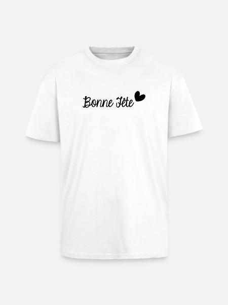 HAPPY FATHER'S DAY. DAD. FATHER's DAY - Unisex Oversized Heavyweight T-shirt - white