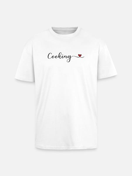 Cuire - T-shirt unisexe oversize épais - blanc
