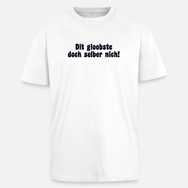 Berlin Spruch Dialekt Retro - Oversized Heavyweight Unisex T-Shirt - Weiß