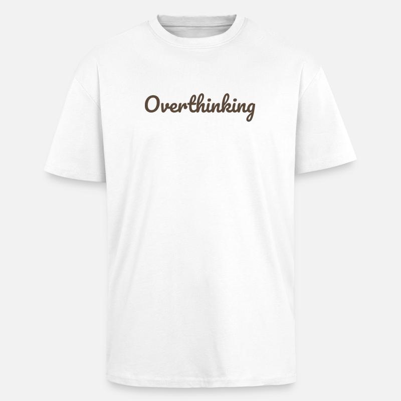 Repenser la conception calligraphique - T-shirt unisexe oversize épais - blanc