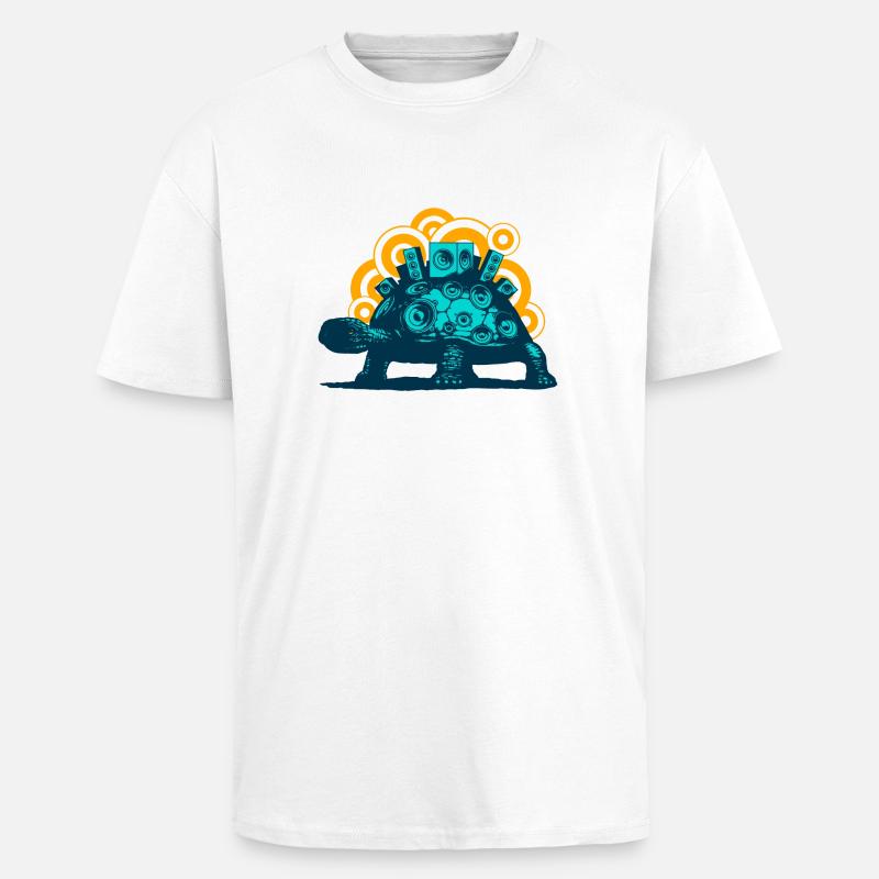 Mobile Sound System (o. text) - Oversized Heavyweight Unisex T-Shirt - Weiß