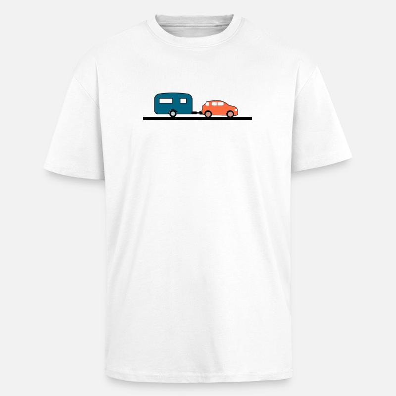 Auto - Oversized Heavyweight Unisex T-Shirt - Weiß