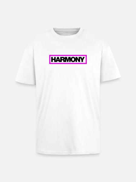 Typo HARMONY Kontur 2C - Oversized Heavyweight Unisex T-Shirt - Weiß