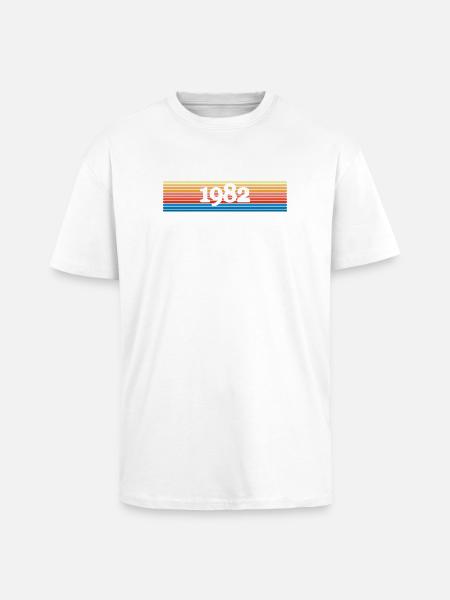 1982 - Oversized Heavyweight Unisex T-Shirt - Weiß
