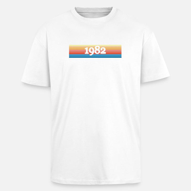 1982 - Oversized Heavyweight Unisex T-Shirt - Weiß