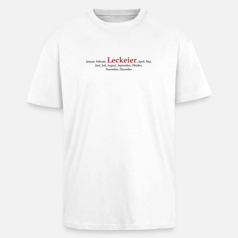 Leck Eier - Oversized Heavyweight Unisex T-Shirt - Weiß