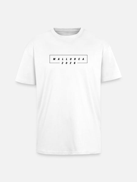 Mallorca 2026 - Oversized Heavyweight Unisex T-Shirt - Weiß