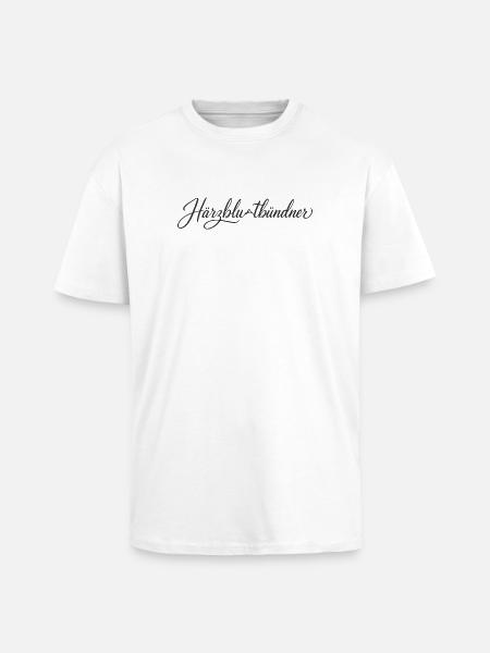 Bündner - Oversized Heavyweight Unisex T-Shirt - Weiß