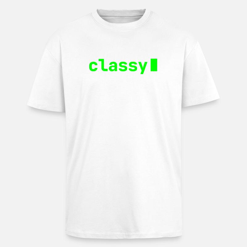 classy | Developer mood - Unisex Oversized Heavyweight T-shirt - white