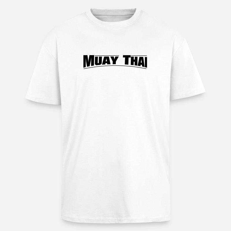 MUAY THAI - Oversized Heavyweight Unisex T-Shirt - Weiß