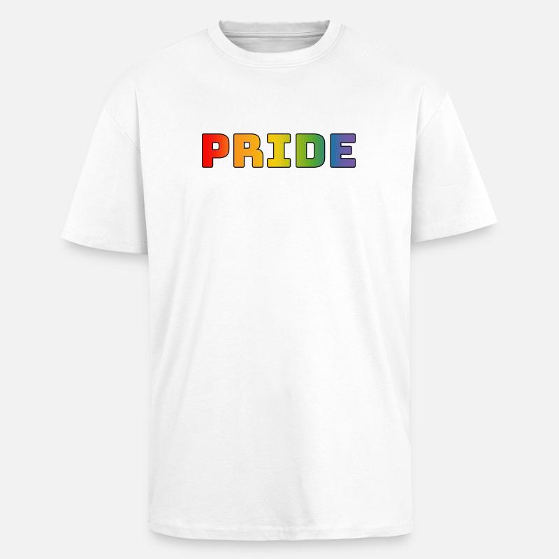 Regenbogen pride LGBT lgbtqi queer - Oversized Heavyweight Unisex T-Shirt - Weiß