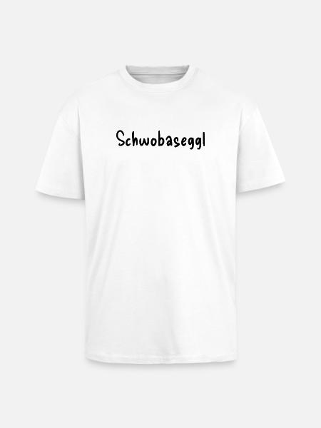 Schwobaseggl - Oversized Heavyweight Unisex T-Shirt - Weiß