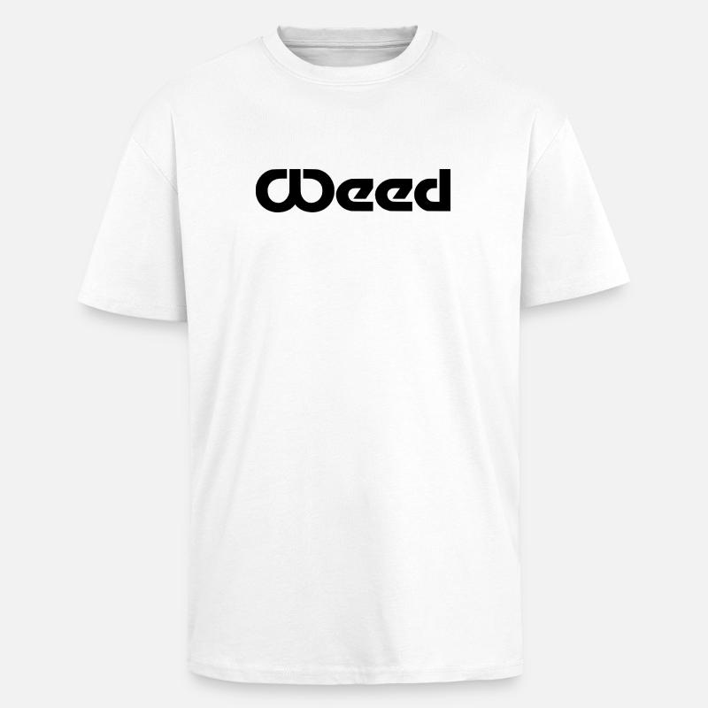 weed - Unisex Oversized Heavyweight T-shirt - white