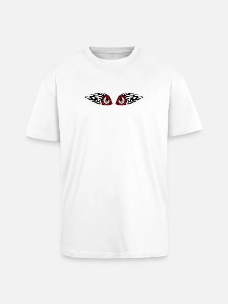 tribal eyes - Unisex Oversized Heavyweight T-shirt - white