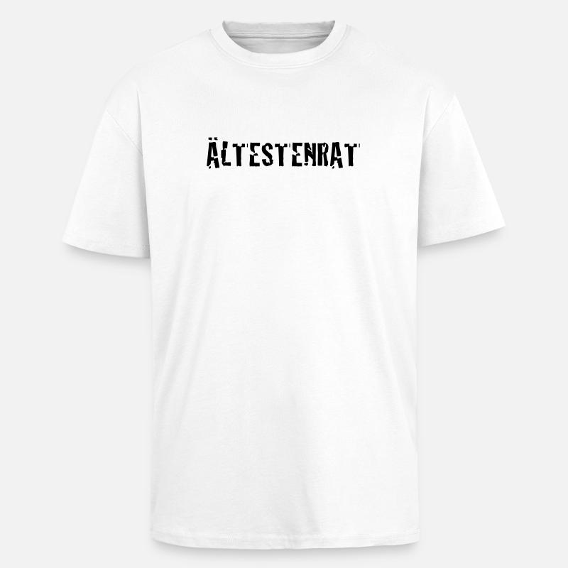 Ältestenrat - Oversized Heavyweight Unisex T-Shirt - Weiß