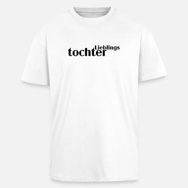 Fille préférée - T-shirt unisexe oversize épais - blanc