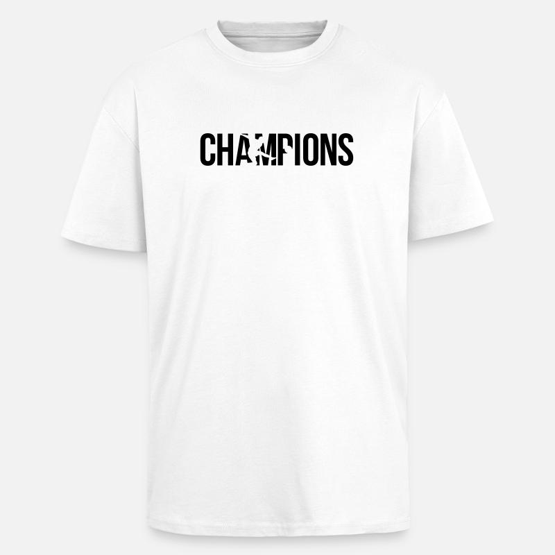 champions - T-shirt unisexe oversize épais - blanc
