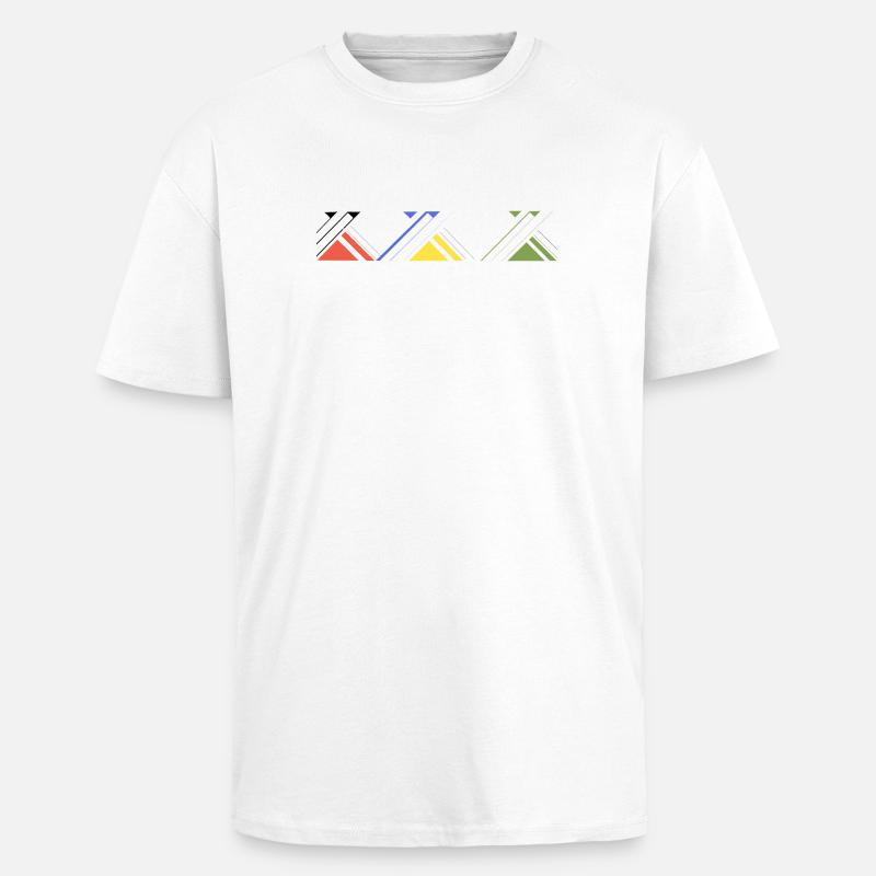 Triad of Emerging Forms - Unisex Oversized Heavyweight T-shirt - white