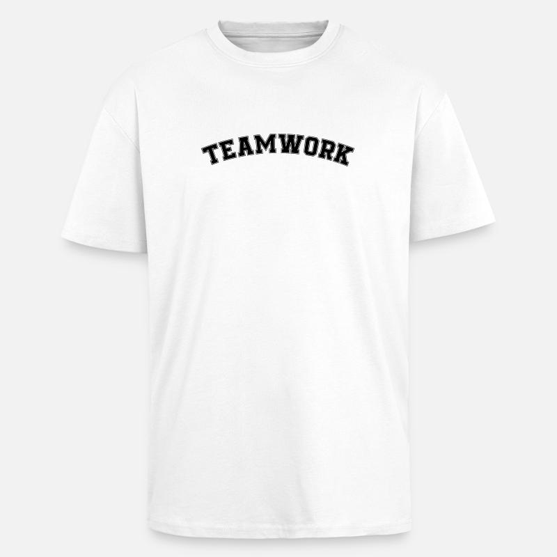 teamwork - Unisex Oversized Heavyweight T-shirt - white