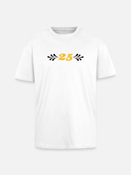 2541614 14743929 sølvbryllup - Unisex oversized heavyweight t-shirt - hvid