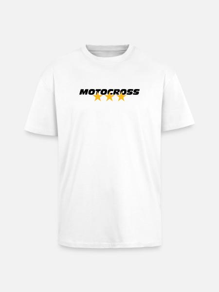 Motocross - Unisex Oversized Heavyweight T-shirt - white