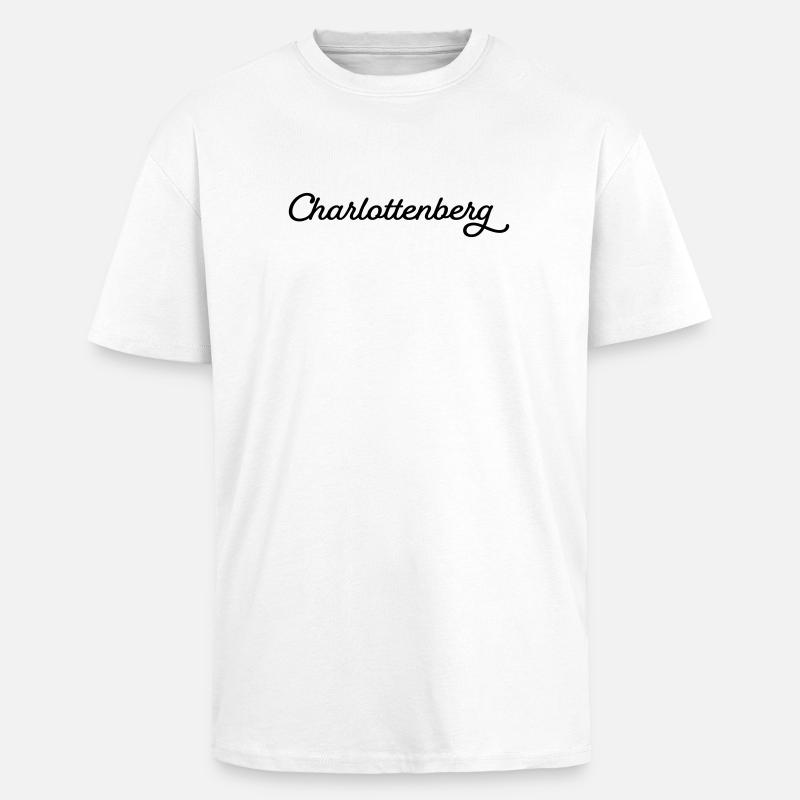 Charlottenberg schwarz - Oversized Heavyweight Unisex T-Shirt - Weiß