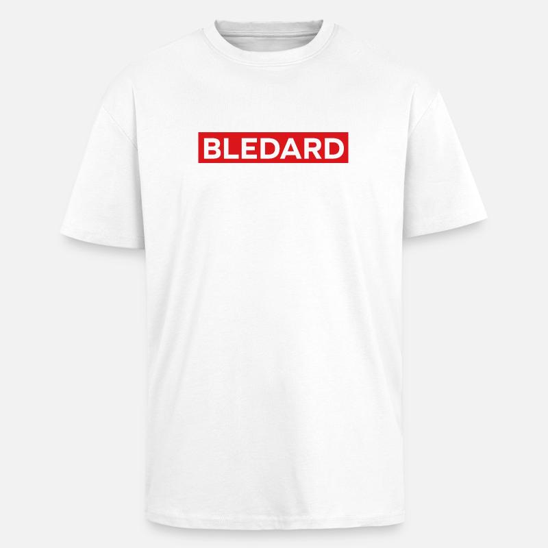 Bledard - T-shirt unisexe oversize épais - blanc