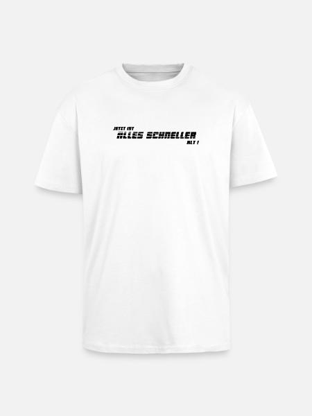 schneller alt - Oversized Heavyweight Unisex T-Shirt - Weiß