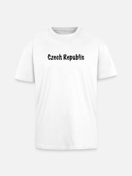 Czech Republic - Oversized Heavyweight Unisex T-Shirt - Weiß