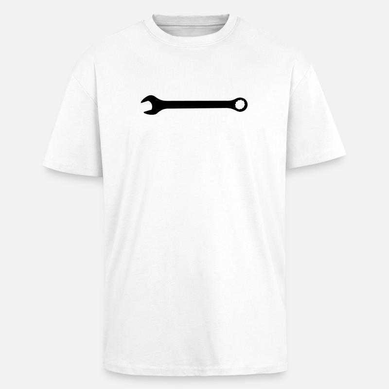 wrench tool profession - Oversized Heavyweight Unisex T-Shirt - Weiß