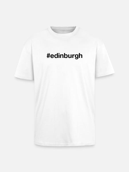 EDINBURGH Scotland Schottland - Unisex Oversized Heavyweight T-shirt - white