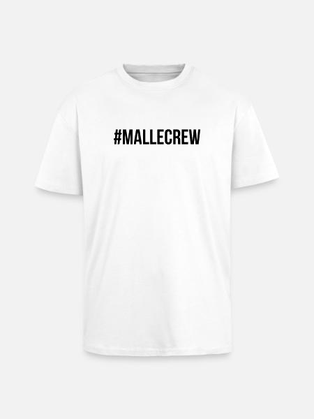 Mallecrew - T-shirt unisexe oversize épais - blanc