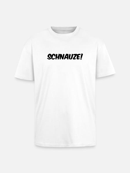 Schnauze! - Oversized Heavyweight Unisex T-Shirt - Weiß