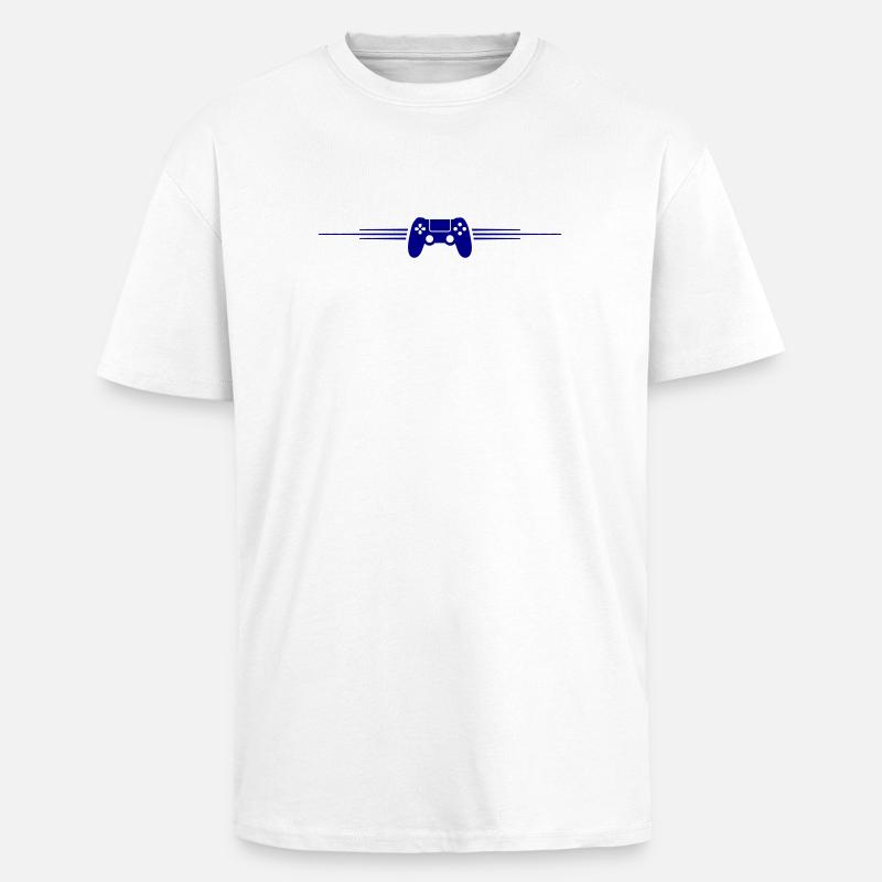 Gamepad Controller - Unisex Oversized Heavyweight T-shirt - white