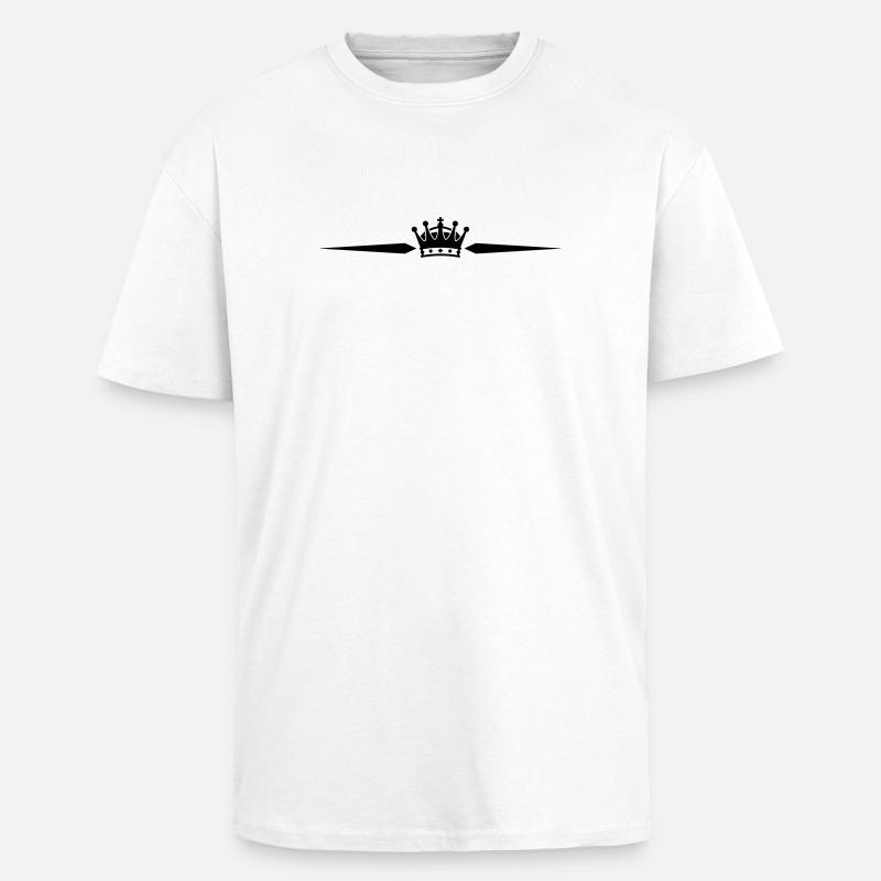 Kruununmajesteetti - Paksu unisex oversize t-paita - valkoinen