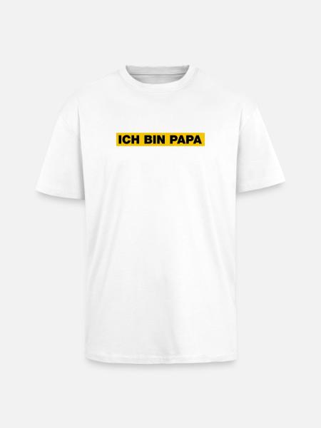 Ich bin Papa - Oversized Heavyweight Unisex T-Shirt - Weiß