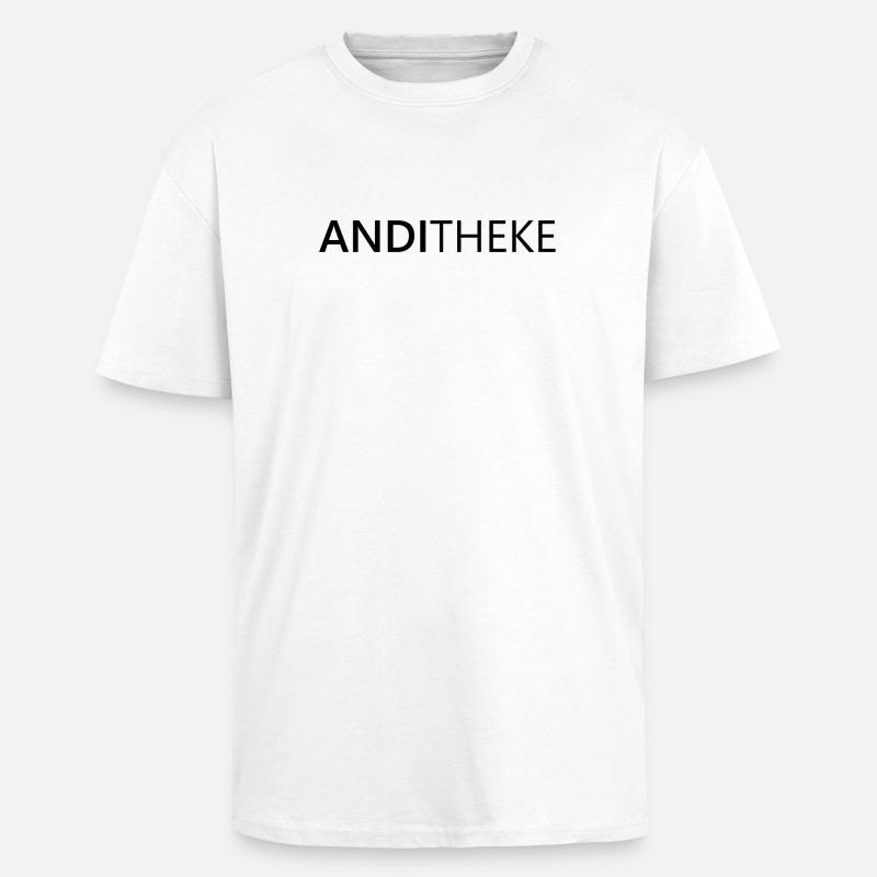 AndiTheke – Cadeau amusant Andreas, Andi & Andy - T-shirt unisexe oversize épais - blanc