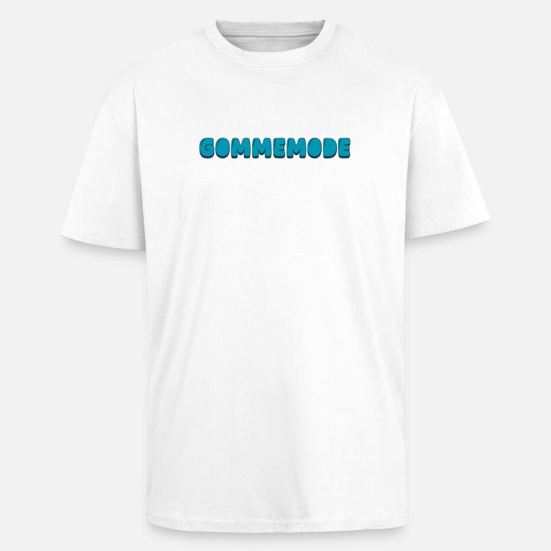 Gommemode - Oversized Heavyweight Unisex T-Shirt - Weiß
