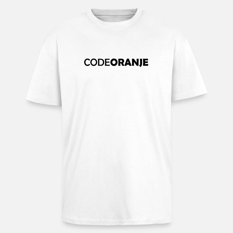 Code Oranje - Pays-Bas - Niederlande - T-shirt unisexe oversize épais - blanc