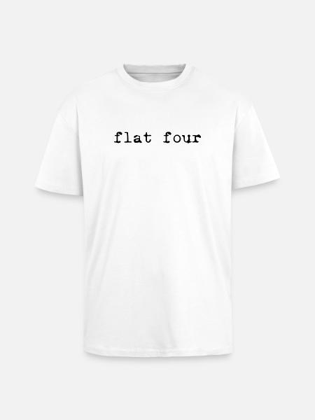 Flat six - Unisex Oversized Heavyweight T-shirt - white