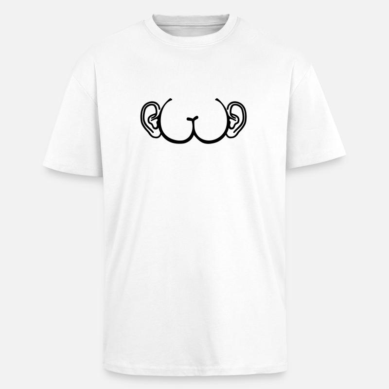 Ass - Unisex Oversized Heavyweight T-shirt - white