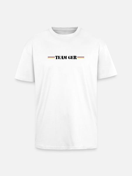 Team Germany Deutschland - Unisex Oversized Heavyweight T-shirt - white