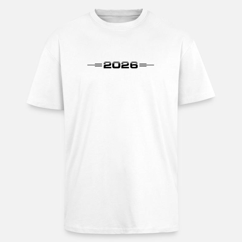 2026 Jahr - Oversized Heavyweight Unisex T-Shirt - Weiß
