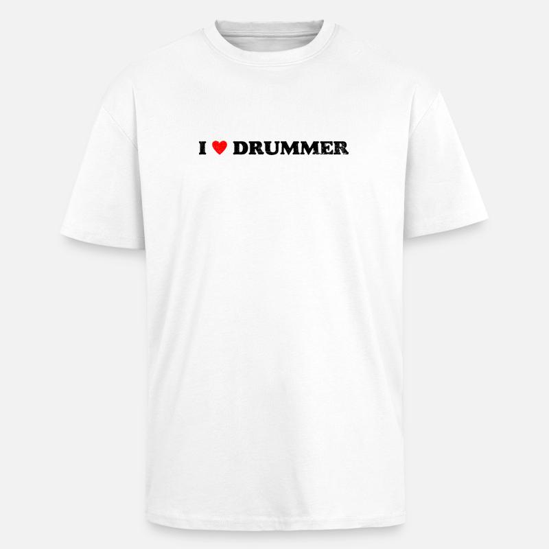 Entrée de conception requise - T-shirt unisexe oversize épais - blanc