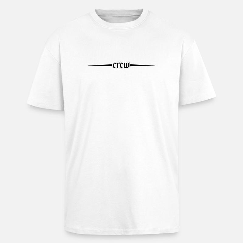 Crew Linie - Oversized Heavyweight Unisex T-Shirt - Weiß