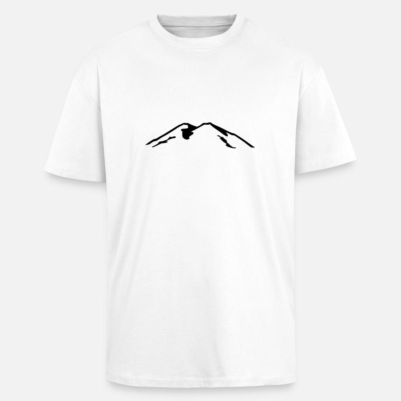 Elbrus - Unisex Oversized Heavyweight T-shirt - white