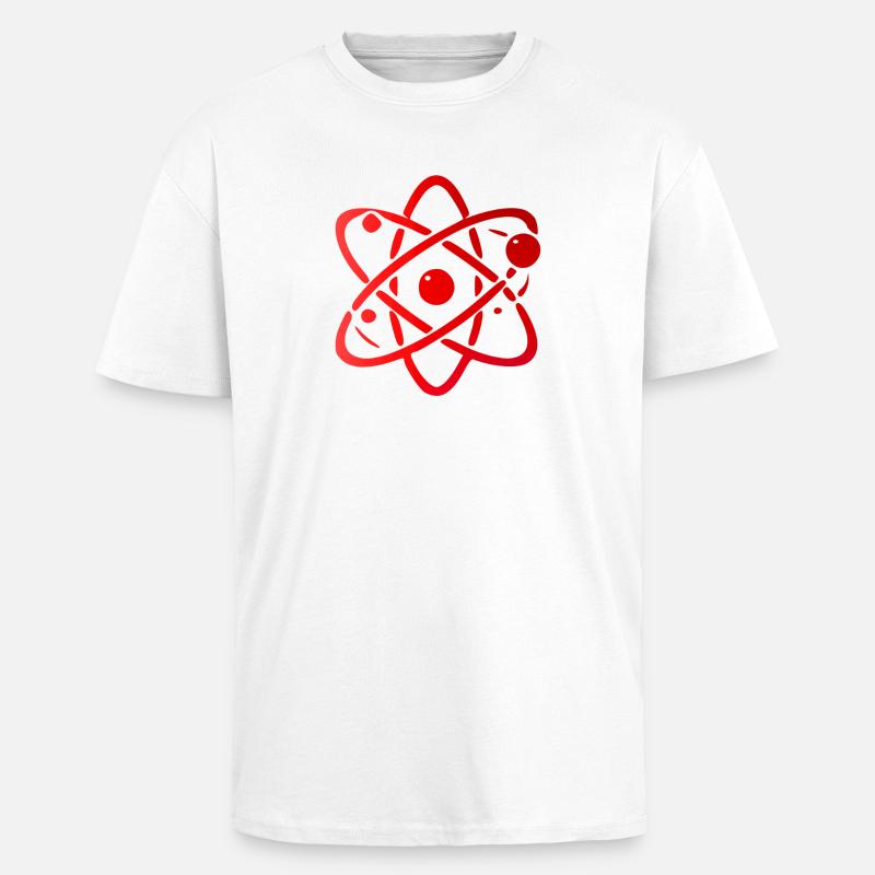 Conception d’illustration de modèle atomique - T-shirt unisexe oversize épais - blanc